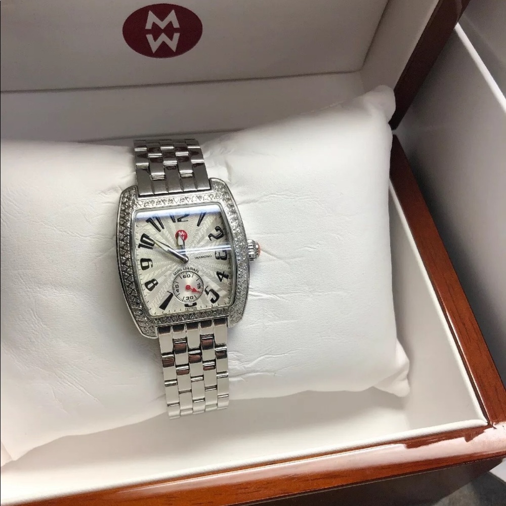 Authentic MICHELE Mini Urban Diamond Watch